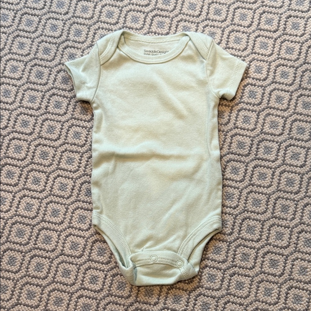 Swaddle Designs Soft Mint Bodysuit